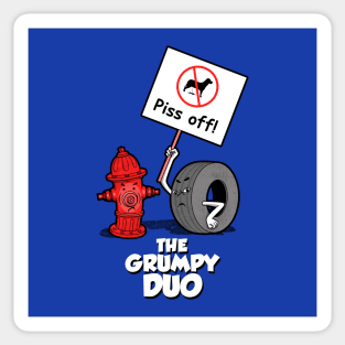 The Grumpy Duo Sticker